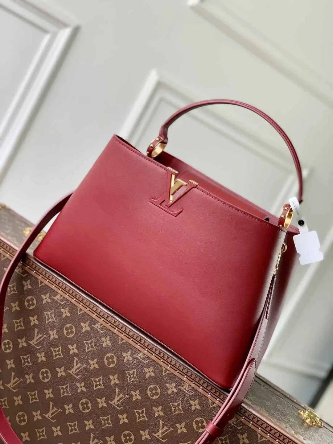 Louis Vuitton Capucines GM Souple Bag M14639 Red