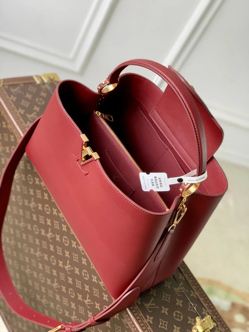 Louis Vuitton Capucines GM Souple Bag M14639 Red
