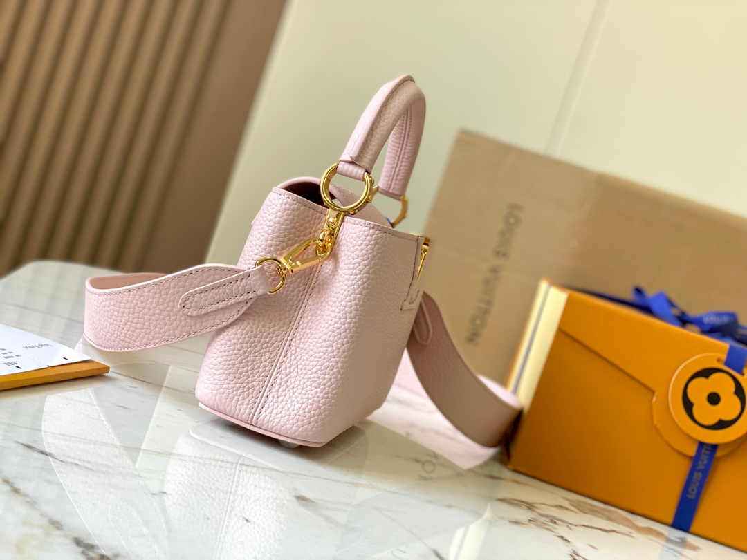 Louis Vuitton Capucines Mini Bag M24544 Pink Leather