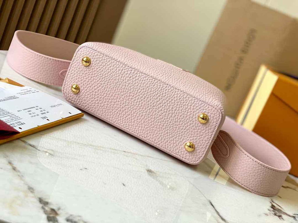 Louis Vuitton Capucines Mini Bag M24544 Pink Leather