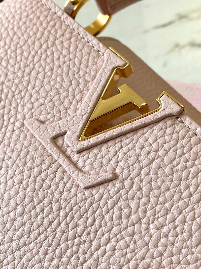 Louis Vuitton Capucines Mini Bag M24544 Pink Leather