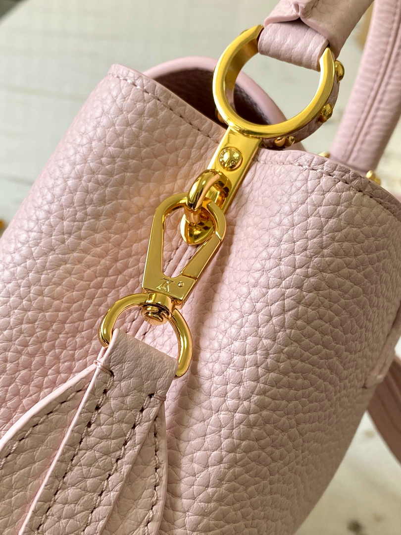 Louis Vuitton Capucines Mini Bag M24544 Pink Leather