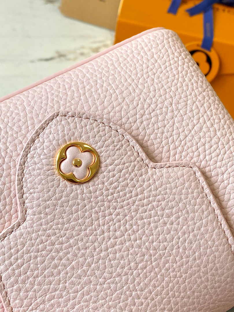 Louis Vuitton Capucines Mini Bag M24544 Pink Leather