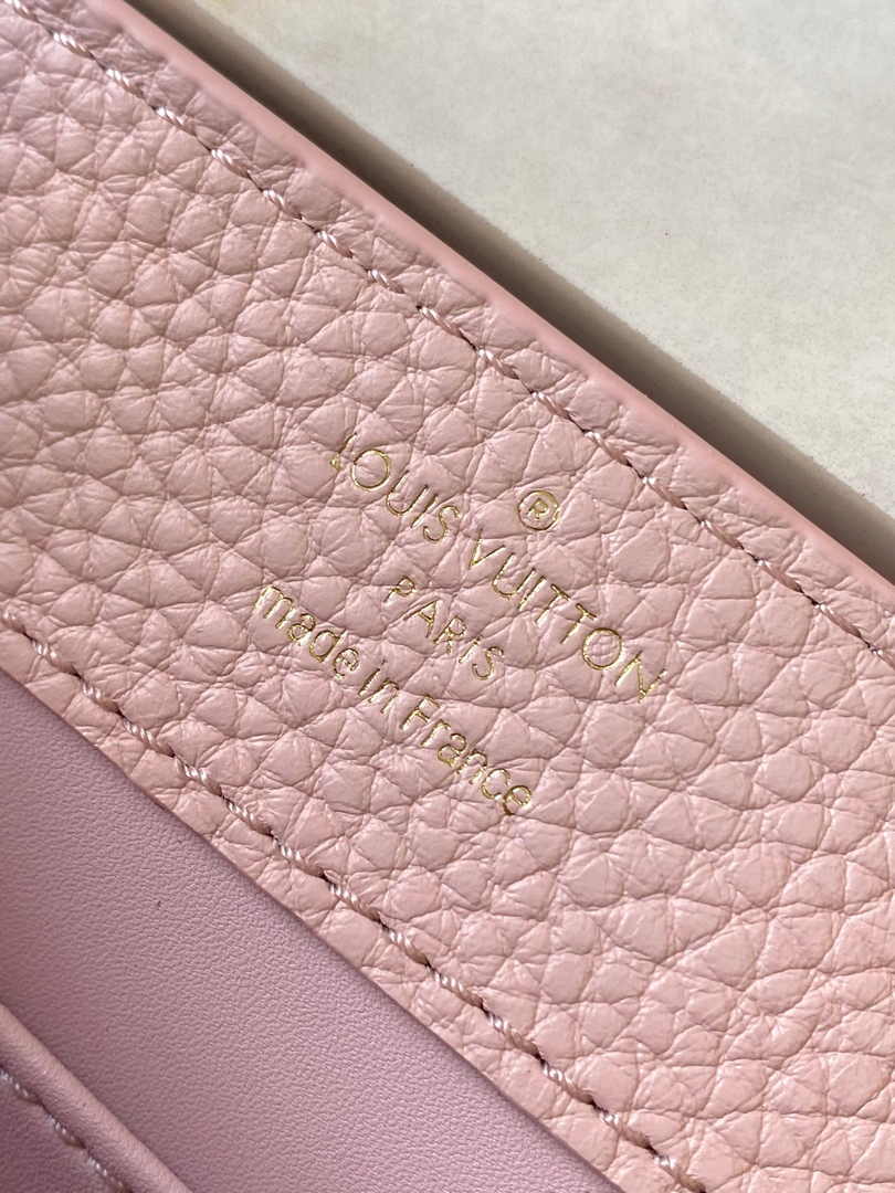 Louis Vuitton Capucines Mini Bag M24544 Pink Leather