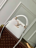 Louis Vuitton Capucines Mini Bag M23331 White Taurillon leather