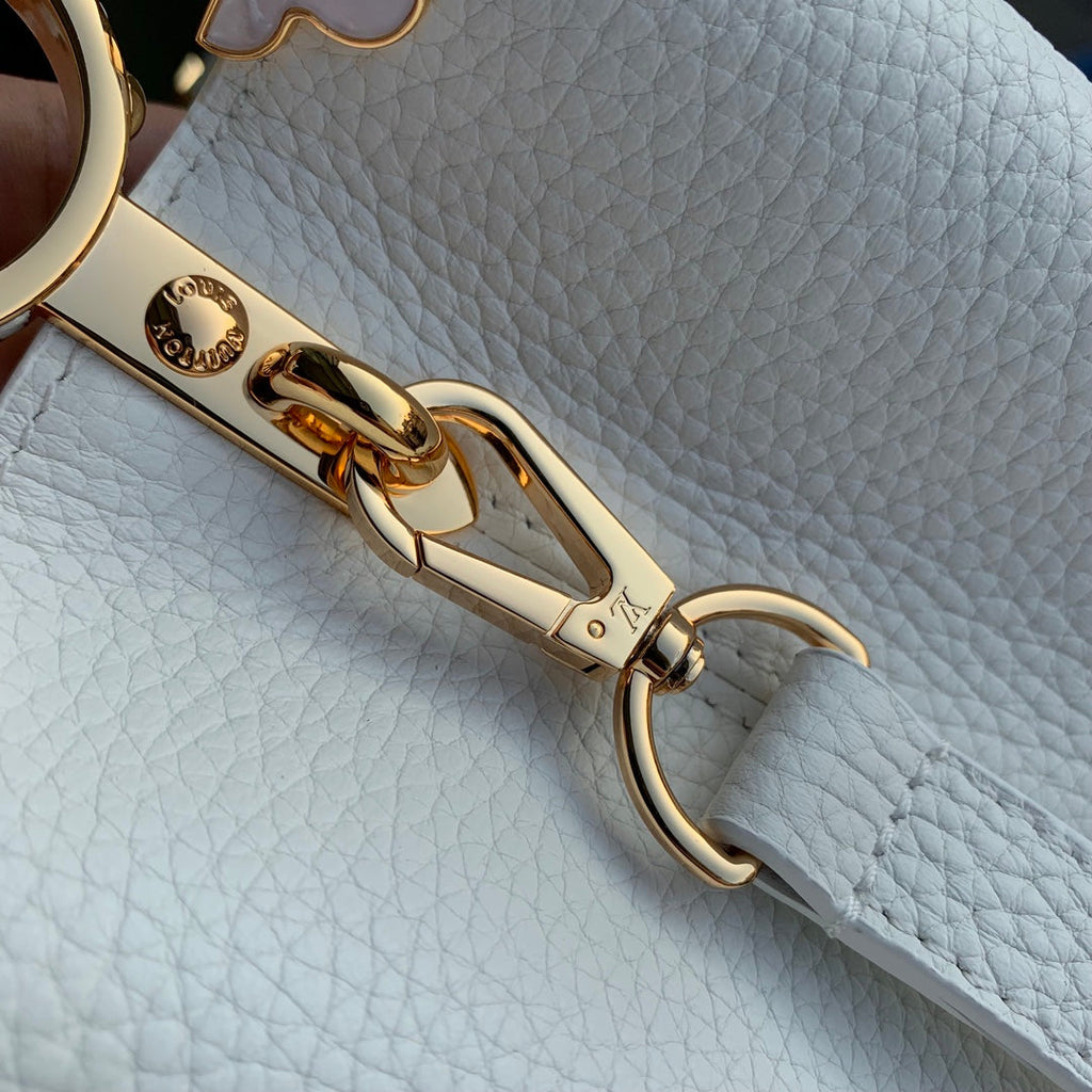 Louis Vuitton Capucines Mini Bag M23331 White Taurillon leather