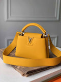 Louis Vuitton Capucines Mini Bag M23703 Orange Leather
