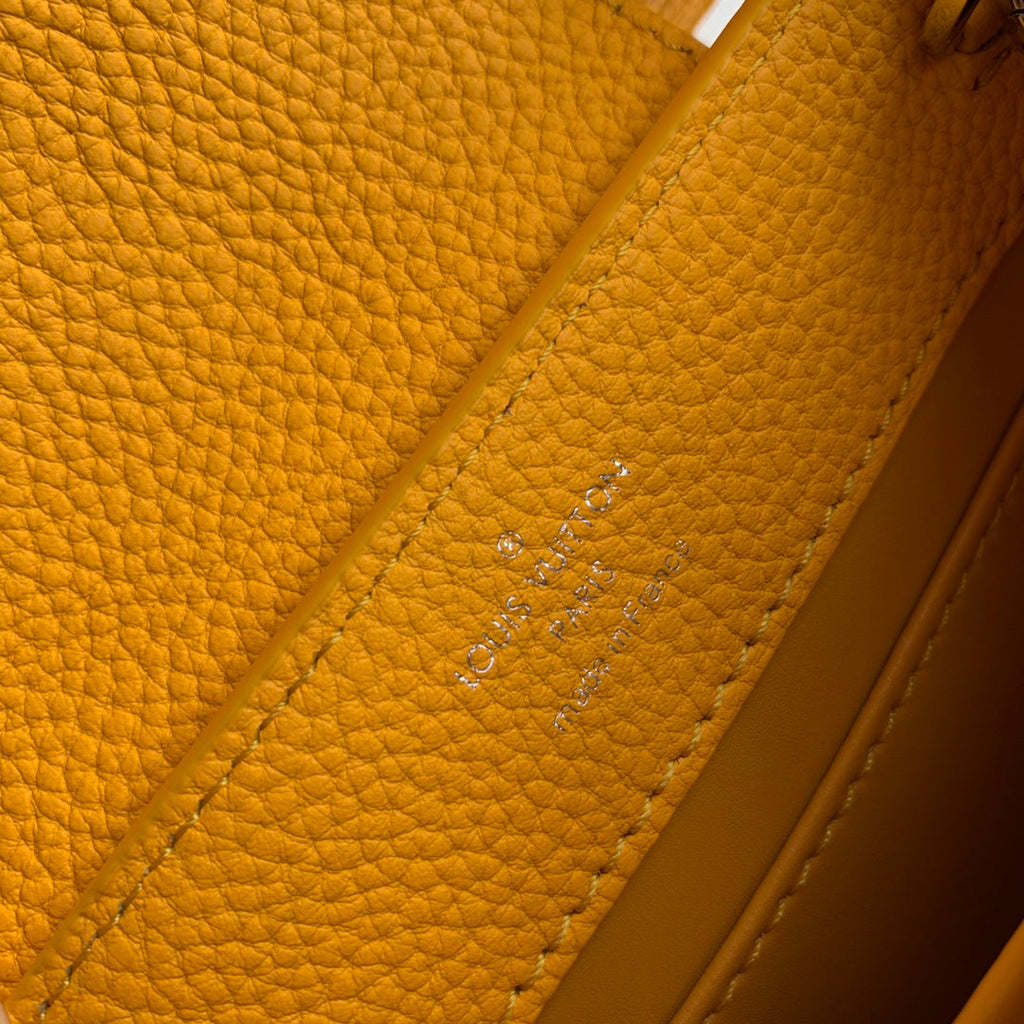 Louis Vuitton Capucines Mini Bag M23703 Orange Leather