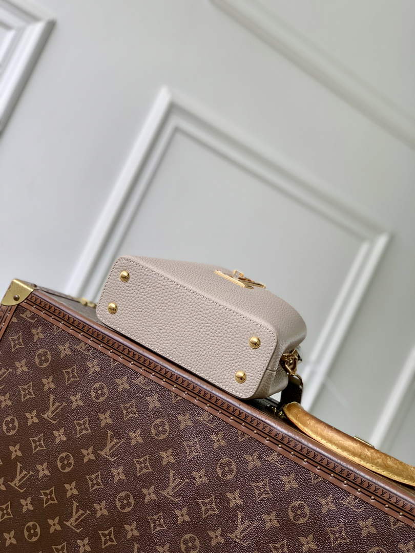 Louis Vuitton Capucines Mini Bag, M24729 In Taurillon Leather