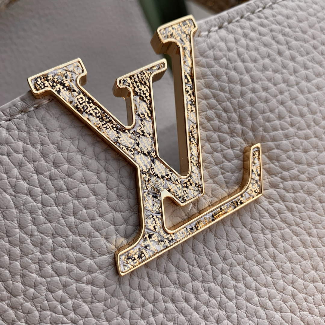 Louis Vuitton Capucines Mini Bag, M24729 In Taurillon Leather