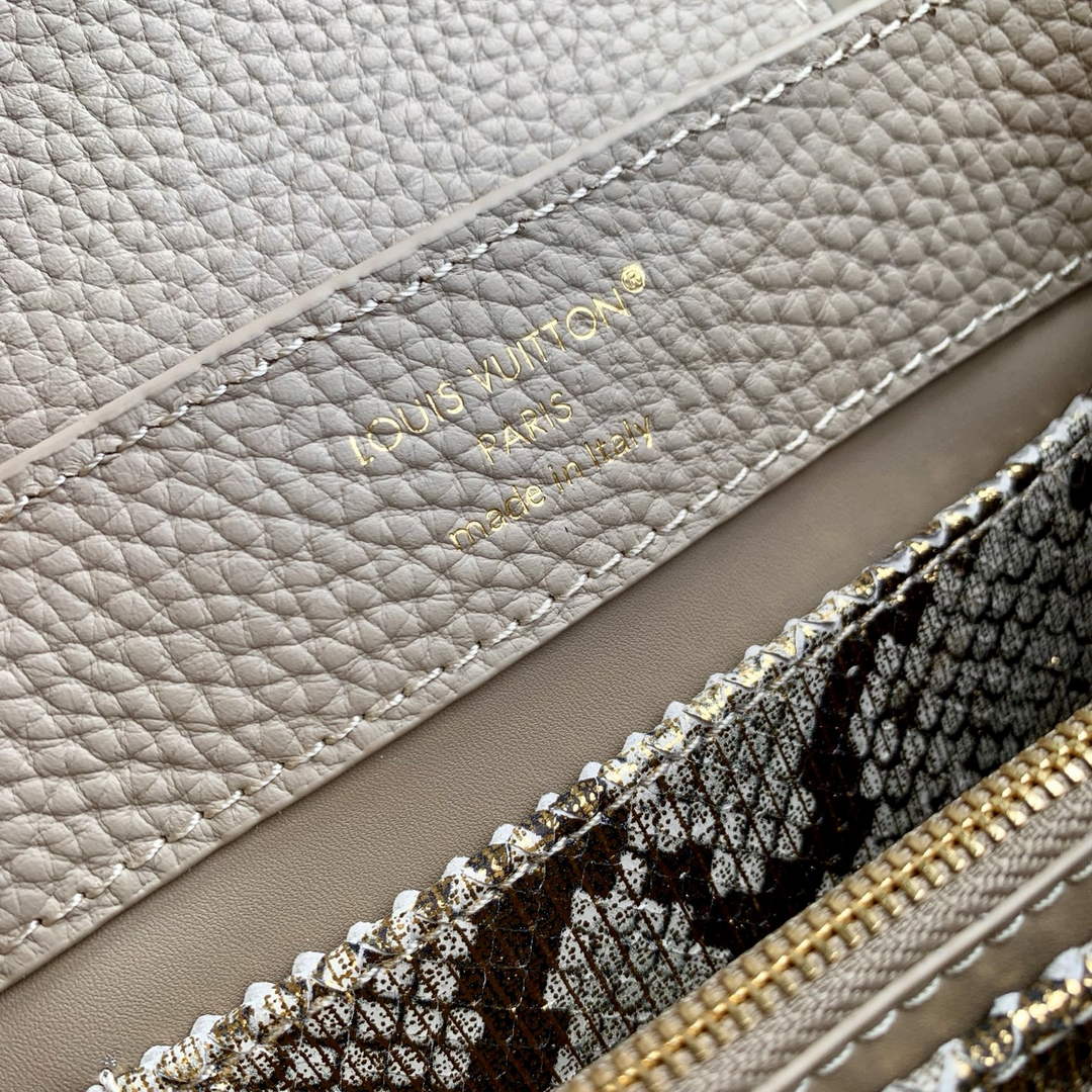 Louis Vuitton Capucines Mini Bag, M24729 In Taurillon Leather
