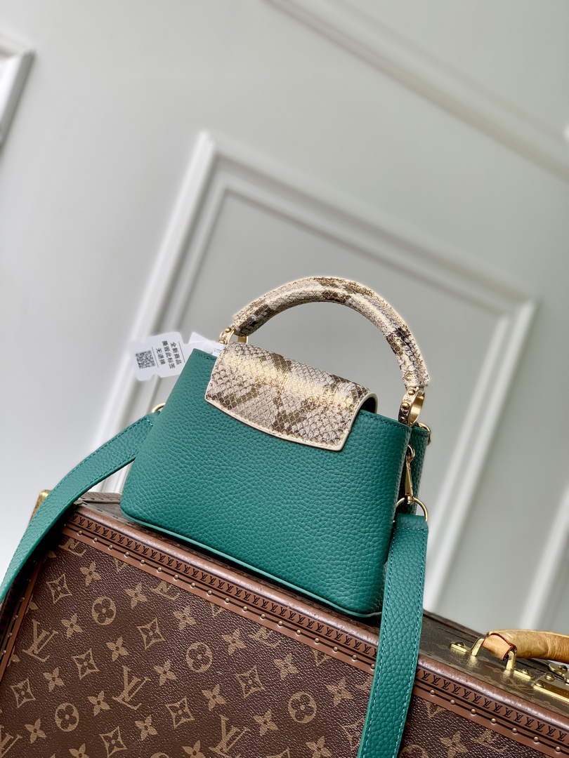 Louis Vuitton Capucines Mini Bag, M24729 In Taurillon Leather