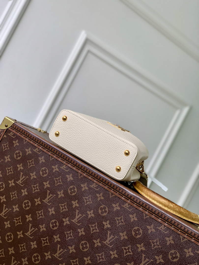 Louis Vuitton Capucines Mini Bag, M24729 In Taurillon Leather