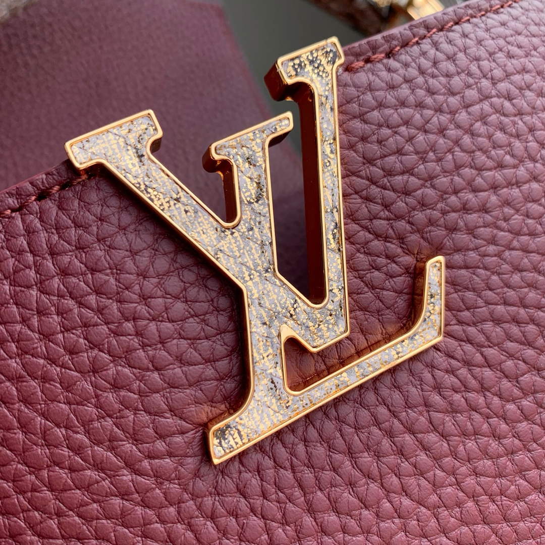 Louis Vuitton Capucines Mini Bag, M24729 In Taurillon Leather