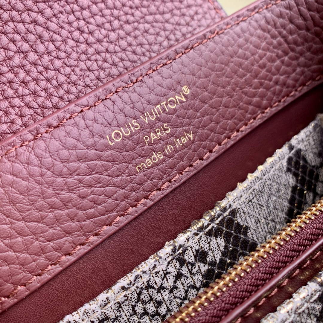 Louis Vuitton Capucines Mini Bag, M24729 In Taurillon Leather
