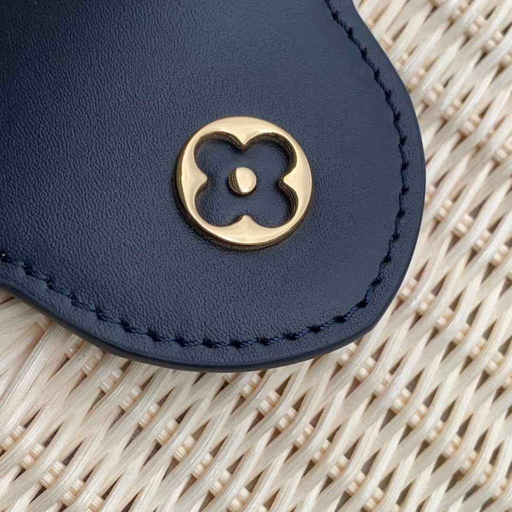 Louis Vuitton Capucines Mini Bag, M14365 Navy Rattan and cowhide leather