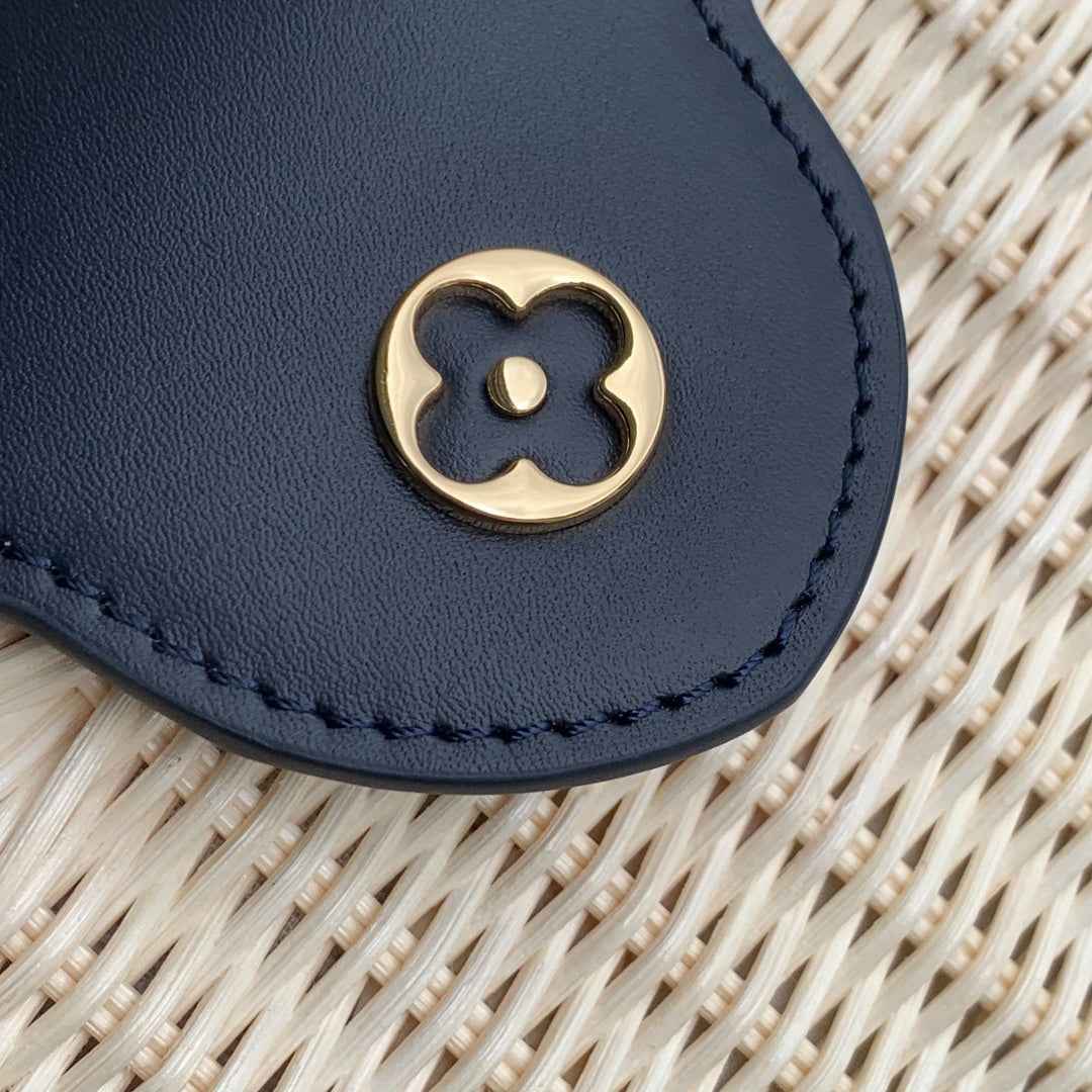Louis Vuitton Capucines Mini Bag, M14365 Navy Rattan and cowhide leather