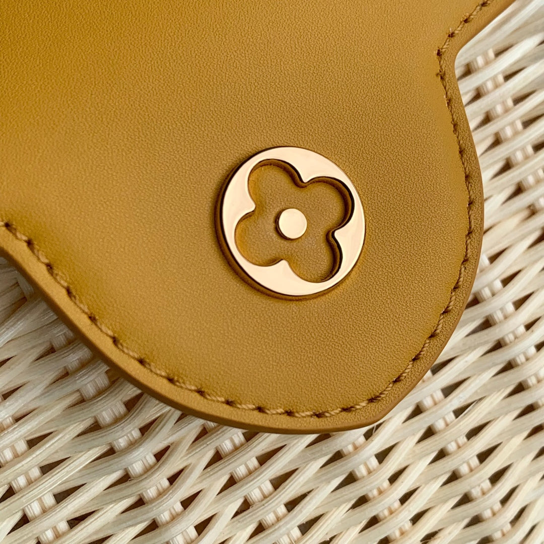 Louis Vuitton Capucines Mini Bag, M14365 Yellow Rattan and cowhide leather
