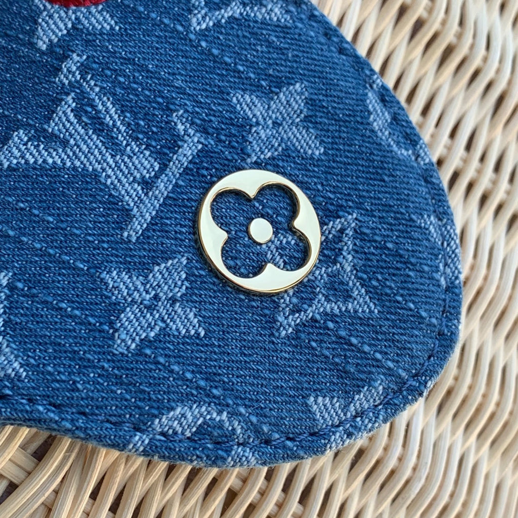 Louis Vuitton Capucines BB Bag, M26025 Washed Blue Rattan and denim