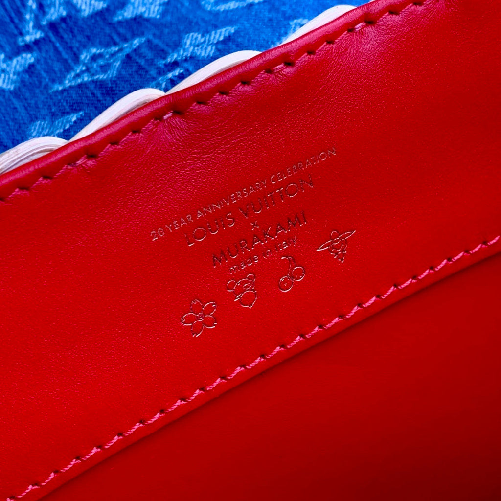 Louis Vuitton Capucines BB Bag, M26025 Washed Blue Rattan and denim