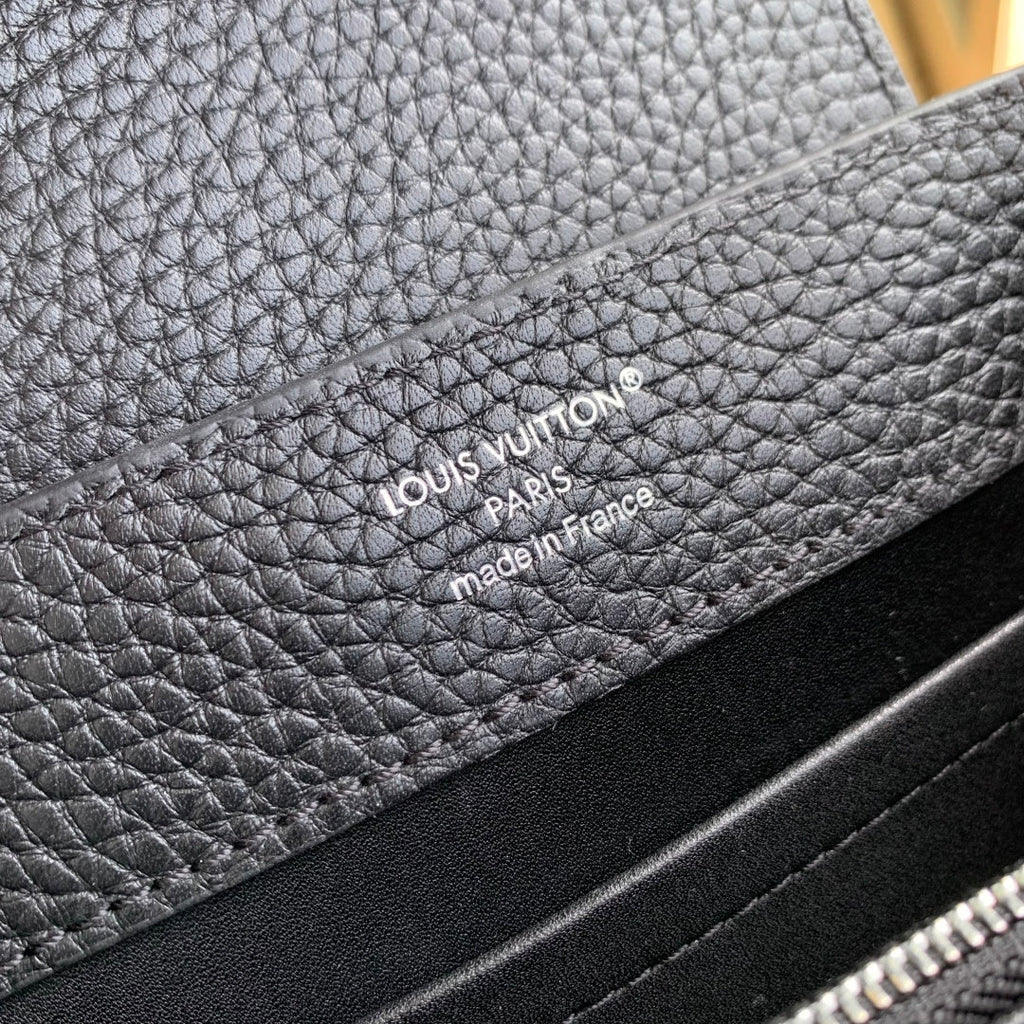 Louis Vuitton Capucines Mini Bag, M26351 In Black Taurillon Leather