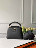 Louis Vuitton Capucines Mini Bag M56071 Black Leather