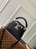 Louis Vuitton Capucines Mini Bag M56669 Black Taurillon leather