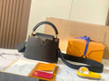 Louis Vuitton Capucines Mini Bag M56669 Black Leather