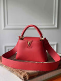 Louis Vuitton Capucines Mini Bag M56845 Red Leather