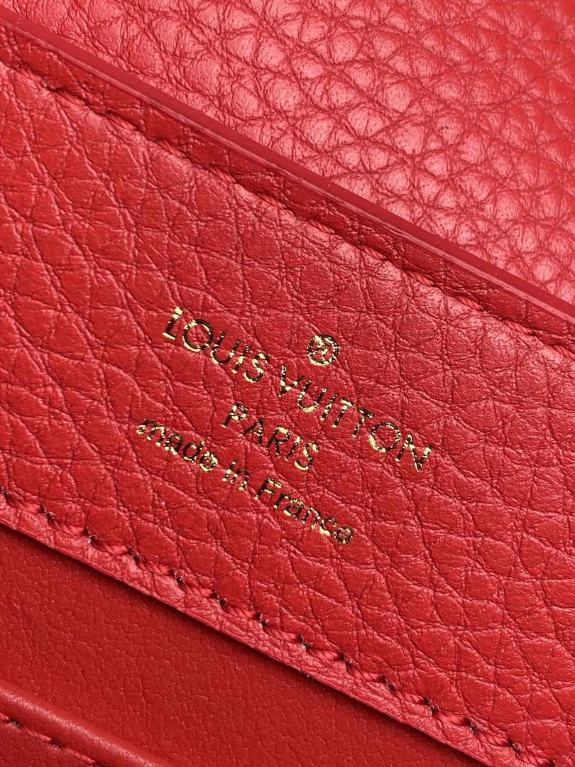 Louis Vuitton Capucines Mini Bag M56845 Red Leather