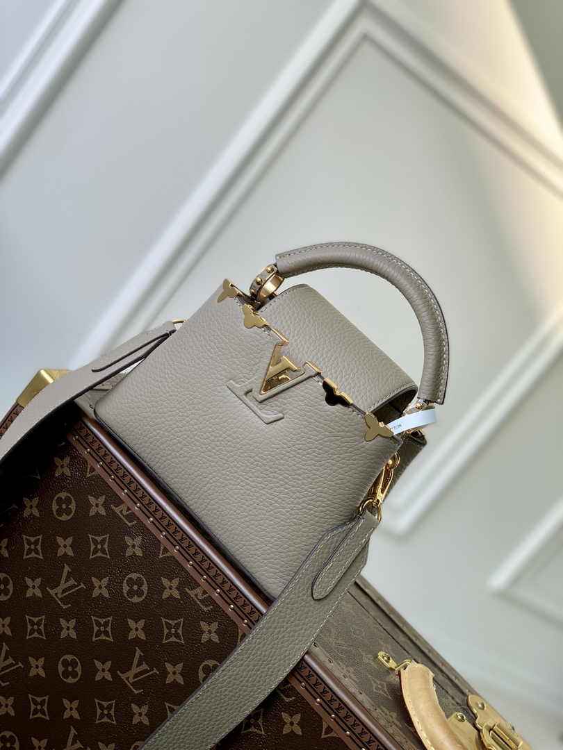 Louis Vuitton Capucines Mini M24567 Galet Taurillon leather