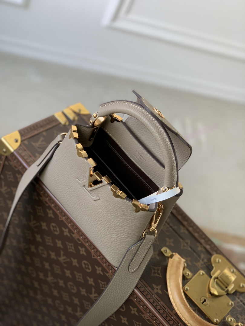 Louis Vuitton Capucines Mini M24567 Galet Taurillon leather