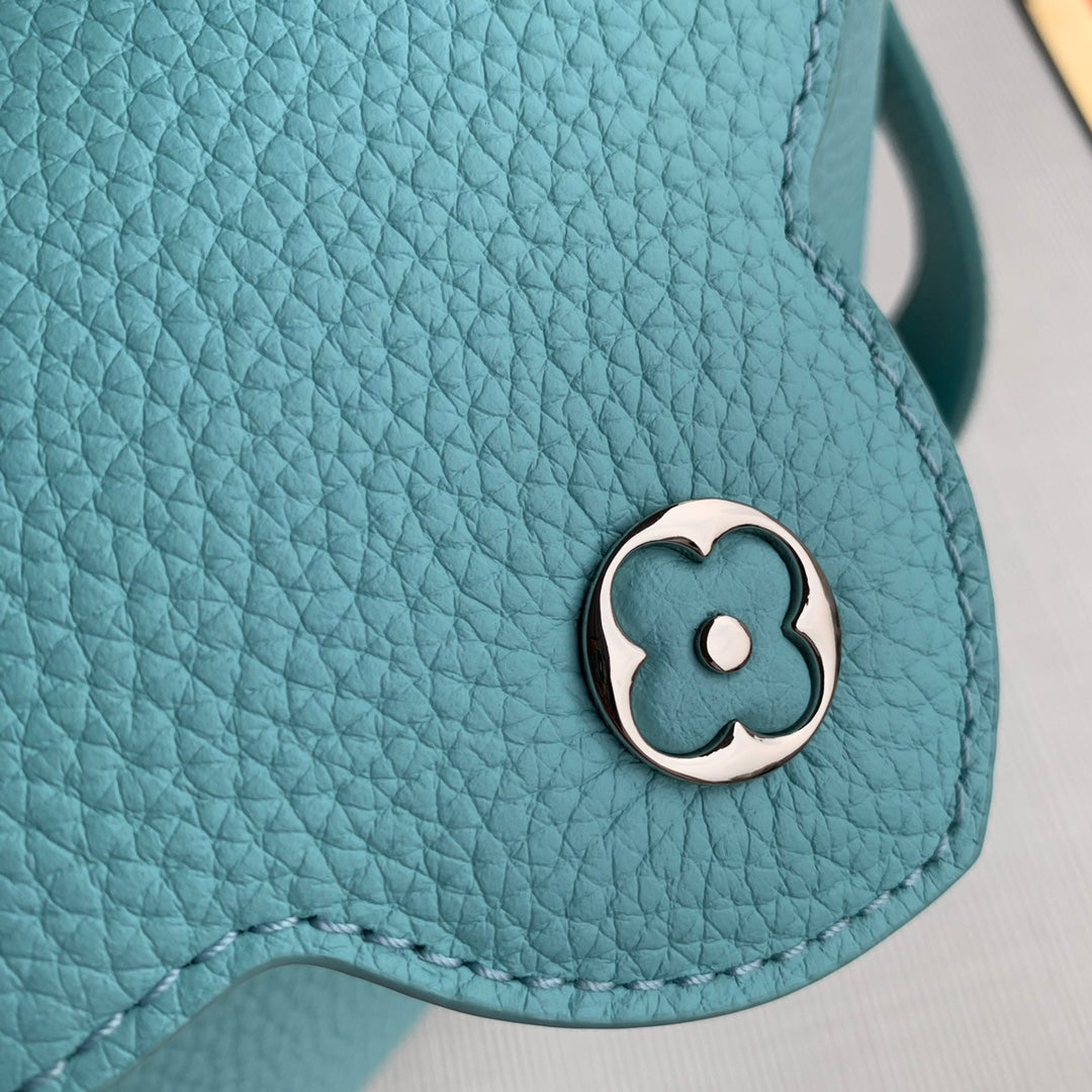 Louis Vuitton Capucines Mini Bag M56071 Blue Leather