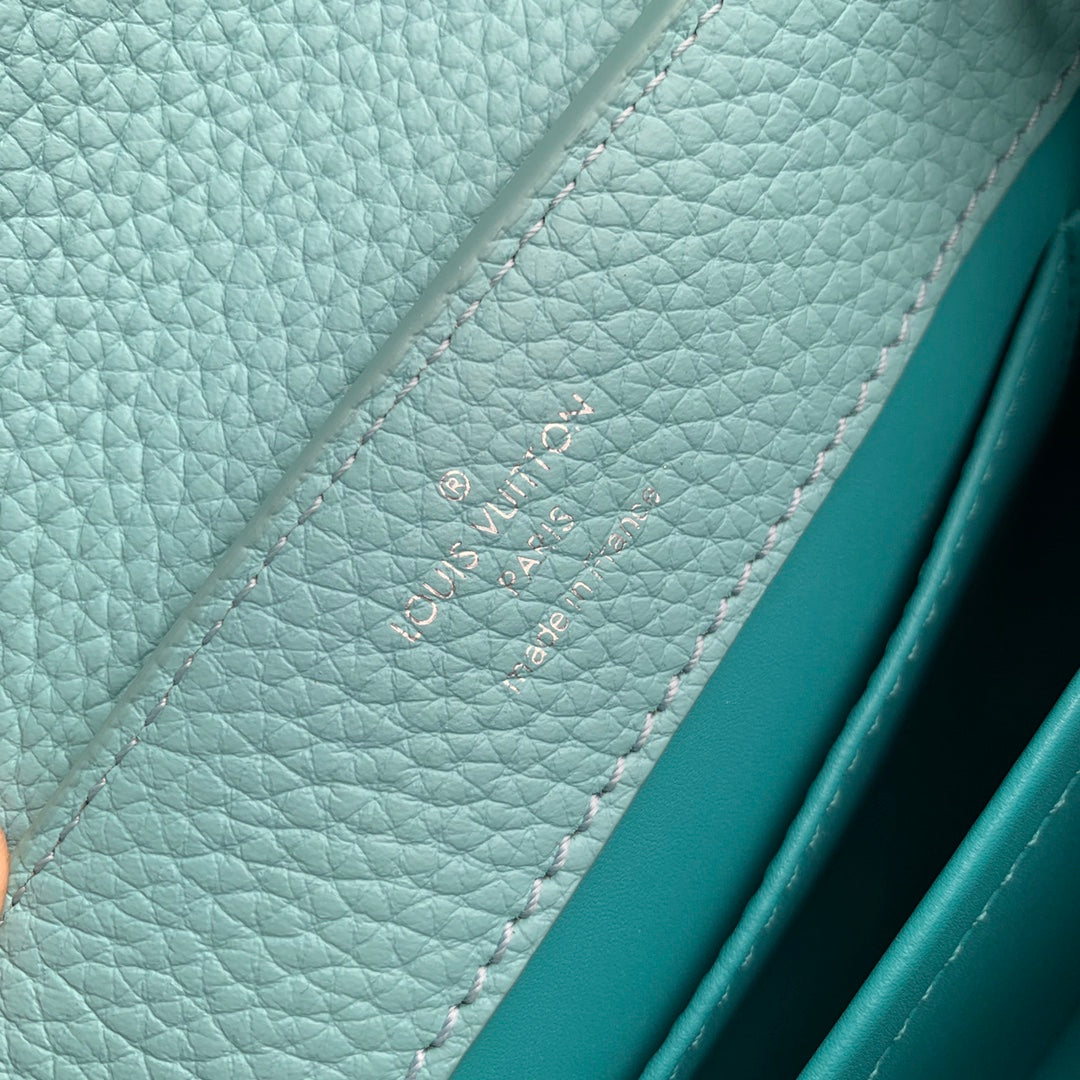 Louis Vuitton Capucines Mini Bag M56071 Blue Leather