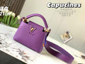 Louis Vuitton Capucines Mini Bag M56071 Purper Leather