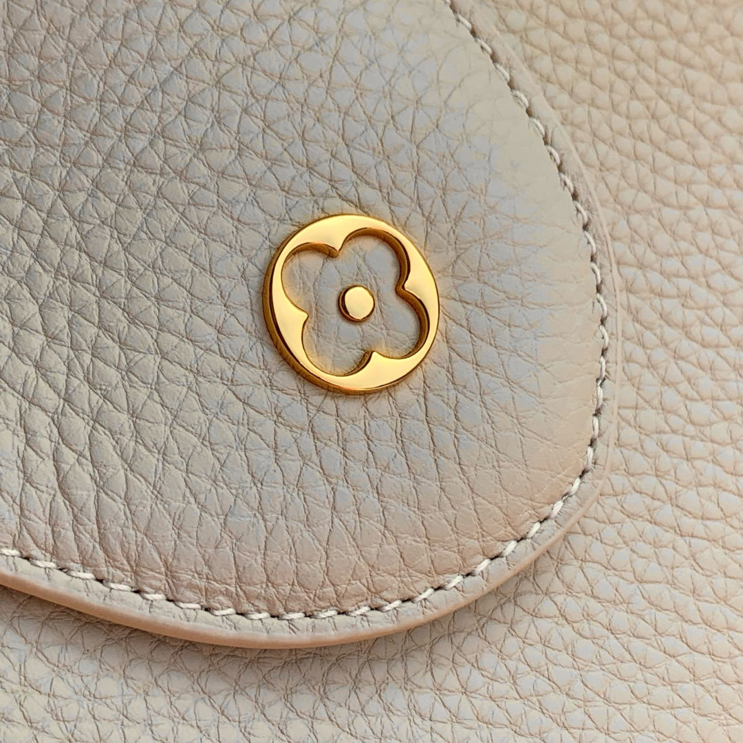 Louis Vuitton Capucines MM Bag, M12952 In Beige Taurillon Leather