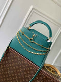 Louis Vuitton Capucines MM Bag, M27035 In Green Taurillon Leather