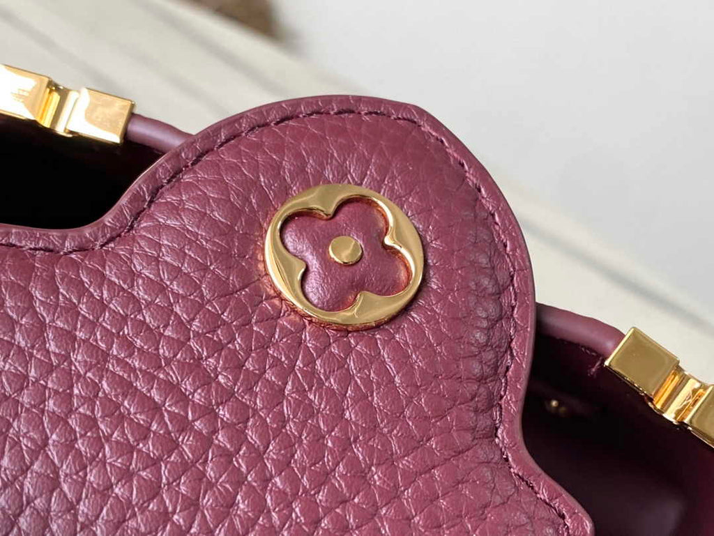 Louis Vuitton Capucines Nano M24583 Wine Red Taurillon leather