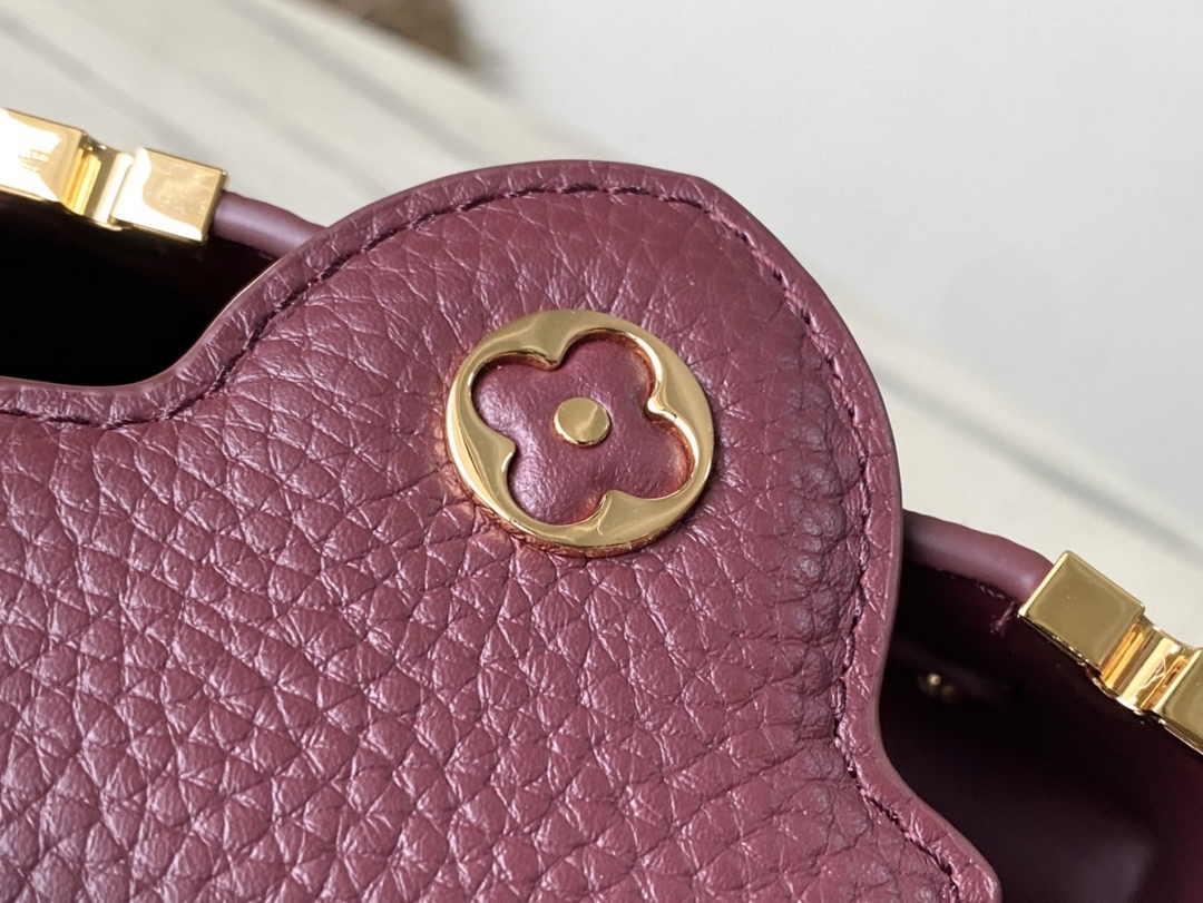 Louis Vuitton Capucines Nano M24583 Wine Red Taurillon leather