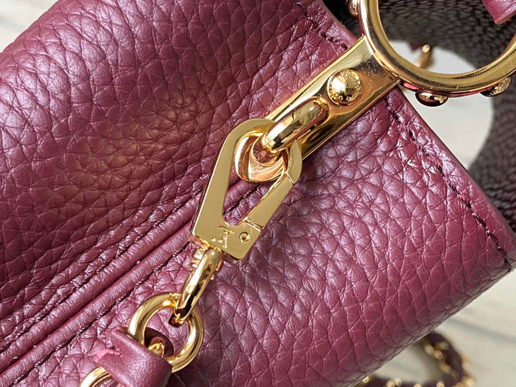 Louis Vuitton Capucines Nano M24583 Wine Red Taurillon leather