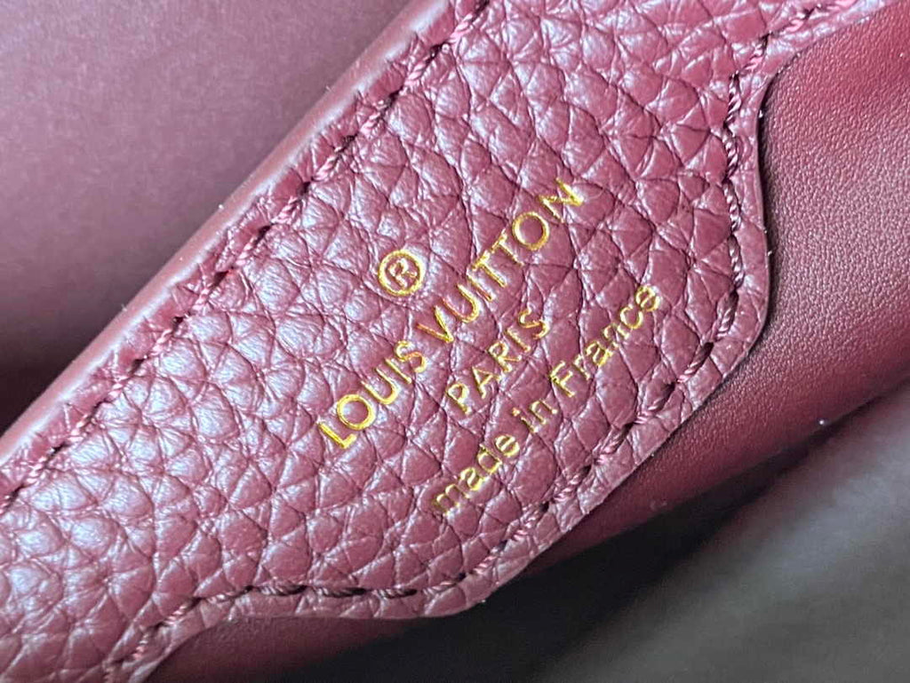 Louis Vuitton Capucines Nano M24583 Wine Red Taurillon leather