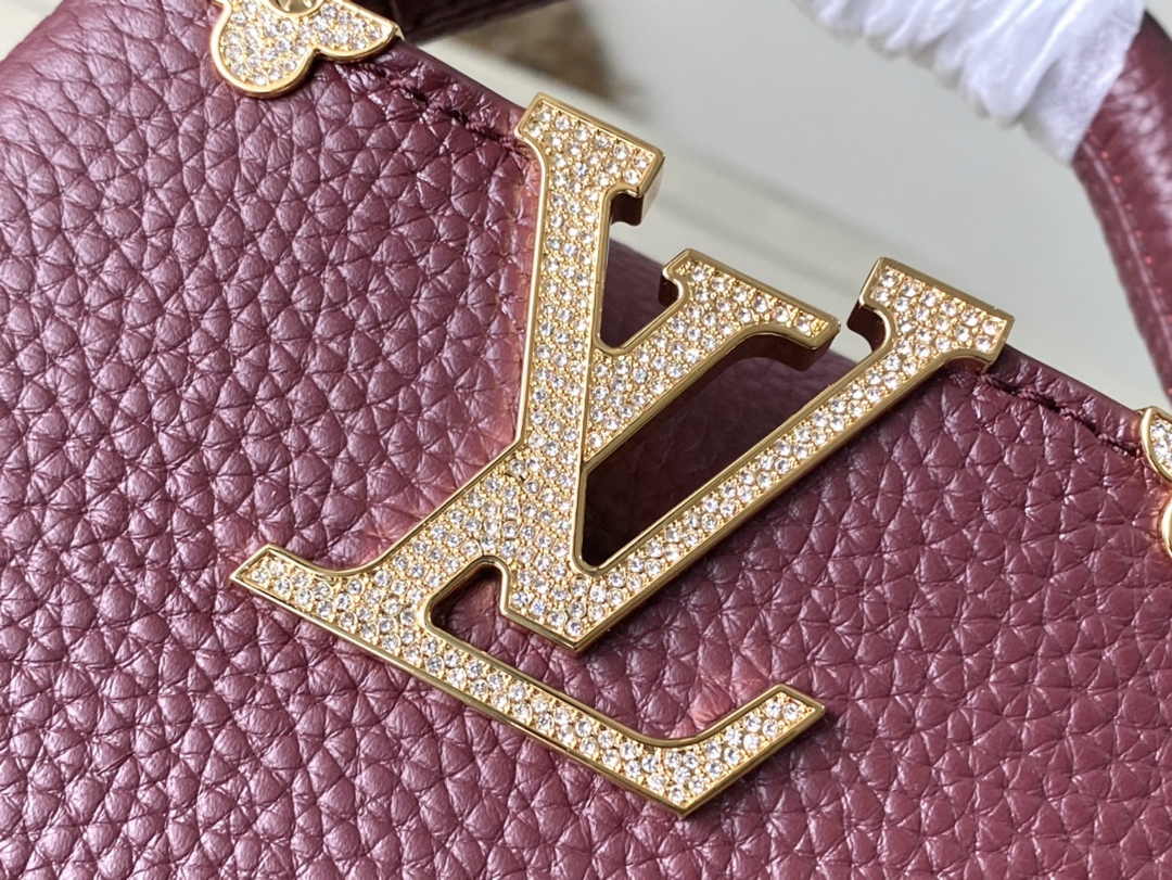 Louis Vuitton Capucines Nano M24583 Wine Red Taurillon leather