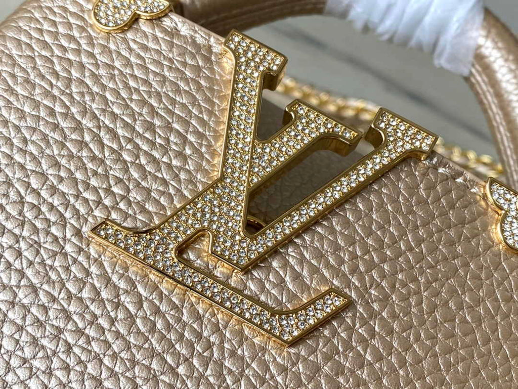 Louis Vuitton Capucines Nano M24583 Gold Taurillon leather