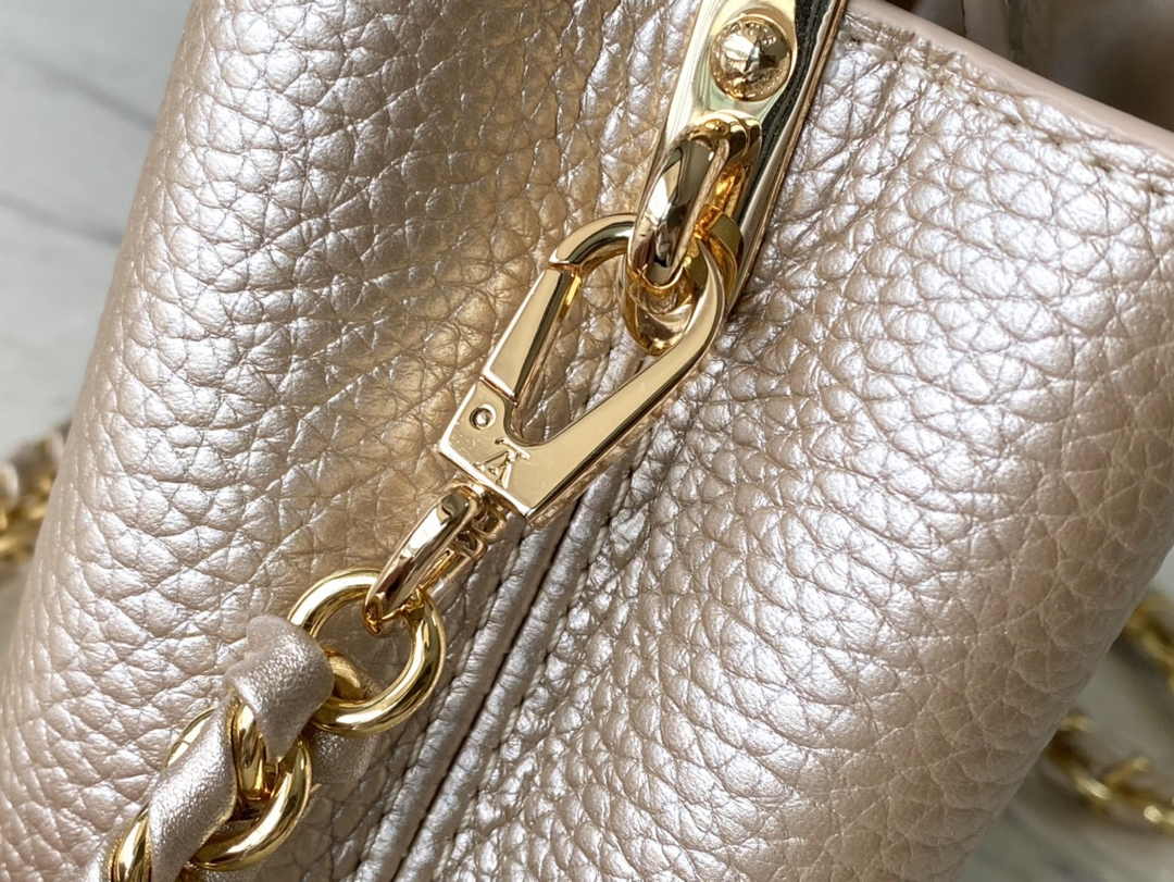 Louis Vuitton Capucines Nano M24583 Gold Taurillon leather