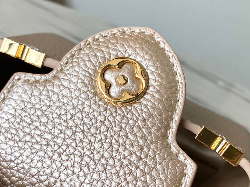 Louis Vuitton Capucines Nano M24583 Gold Taurillon leather