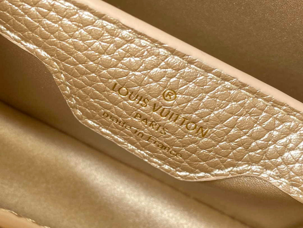 Louis Vuitton Capucines Nano M24583 Gold Taurillon leather
