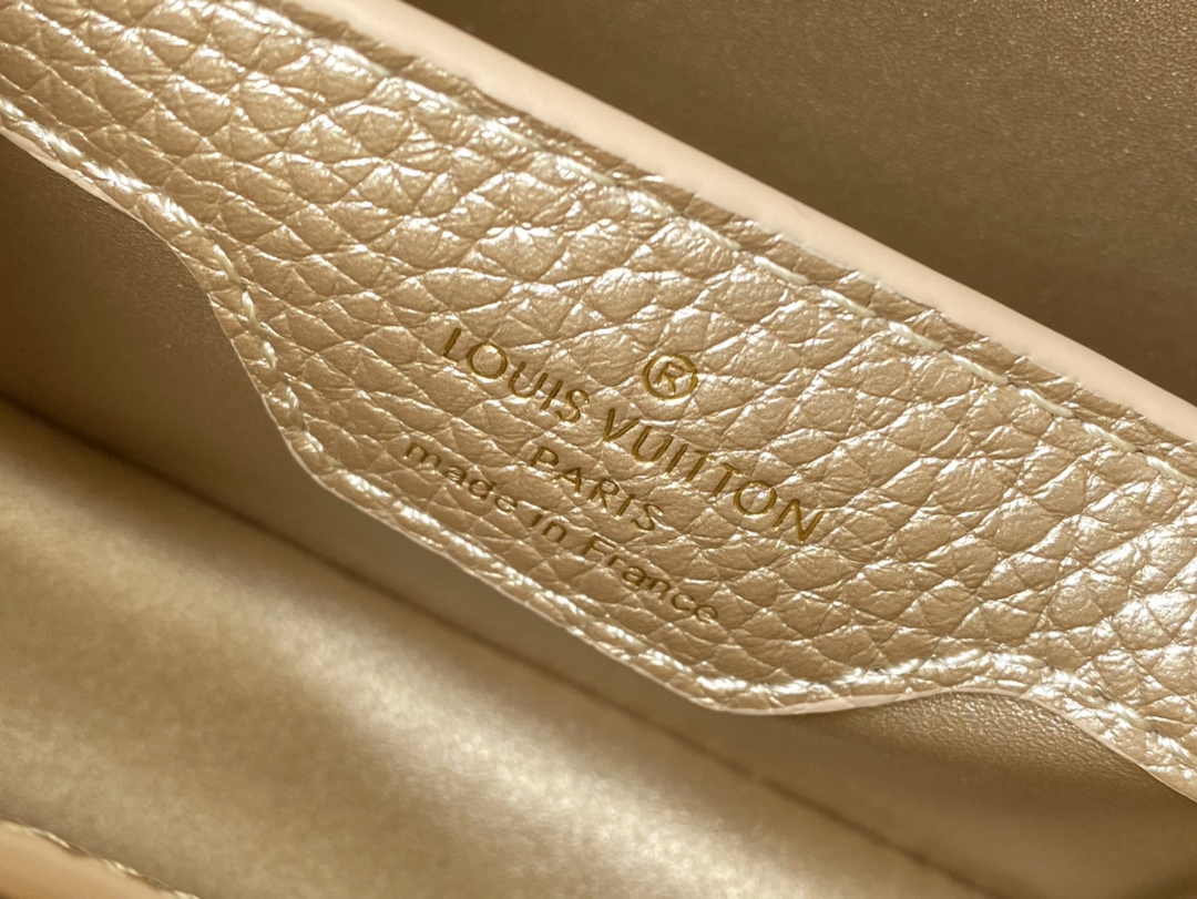 Louis Vuitton Capucines Nano M24583 Gold Taurillon leather