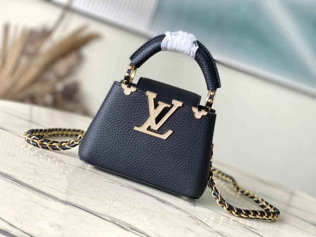 Louis Vuitton Capucines Nano M24583 Black Taurillon leather