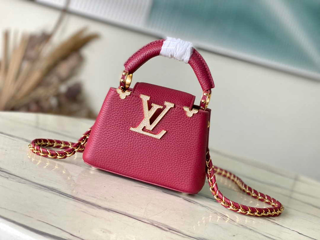 Louis Vuitton Capucines Nano M24583 Red Taurillon leather
