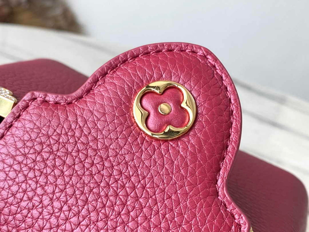Louis Vuitton Capucines Nano M24583 Red Taurillon leather
